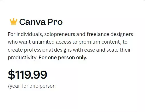 احصل على حساب كانفا برو  Canva Pro ب 20$ بدلا من 120$ واستمتع بجميع ميزات Canva Pro