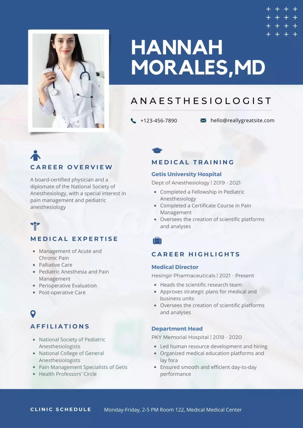 تصميم سيرة ذاتية CV طبية اللغة العربية و الانجليزية