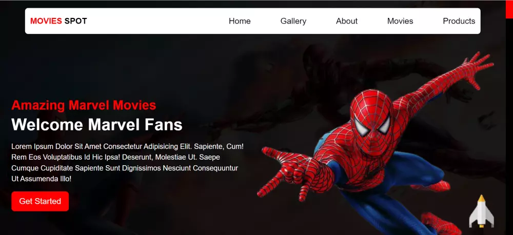 تصميم مواقع بواسطة  html and css and bootstrap
