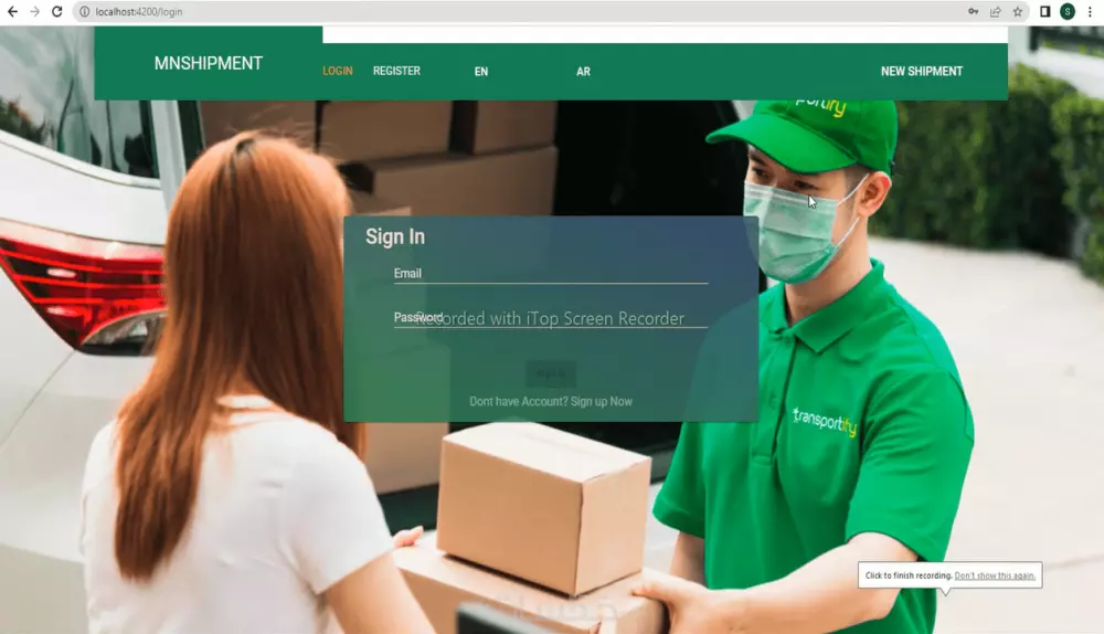 تصميم صفحتين html,css,js,angular