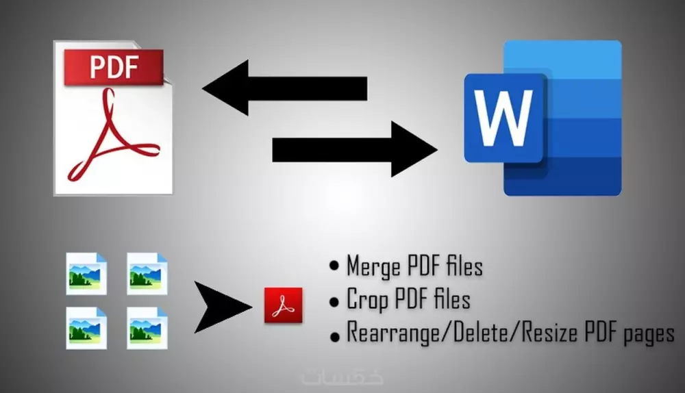تحويل ملف PDF الى ملف وورد