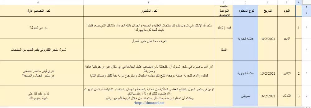 كتابة خطة محتوى سوشال ميديا