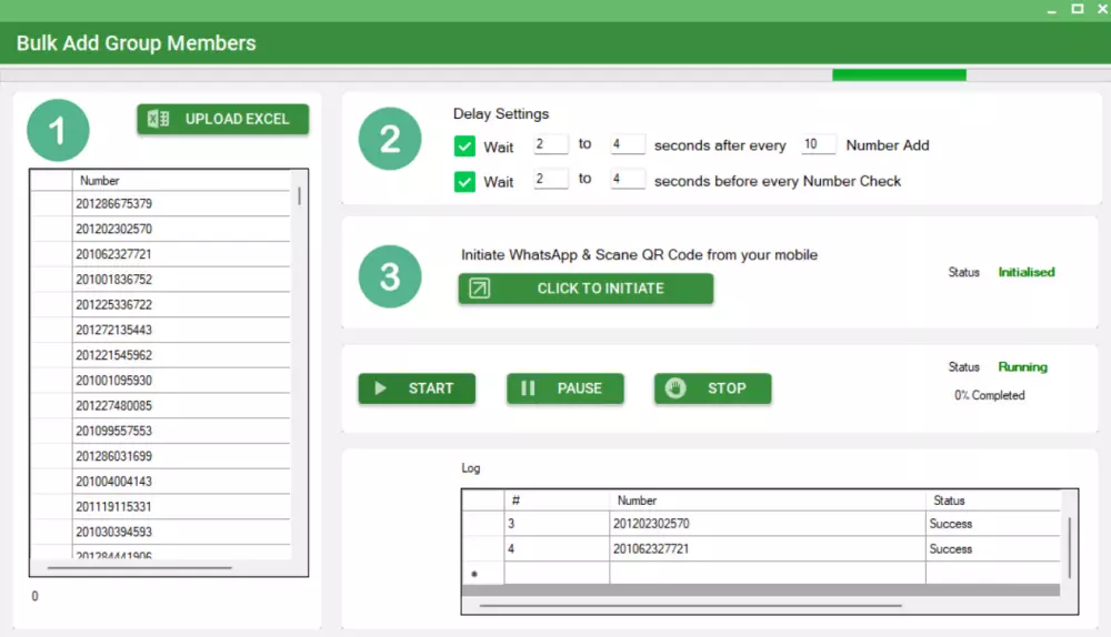 برنامج 3M Sender لإدارة حملات التسويق علي الواتساب