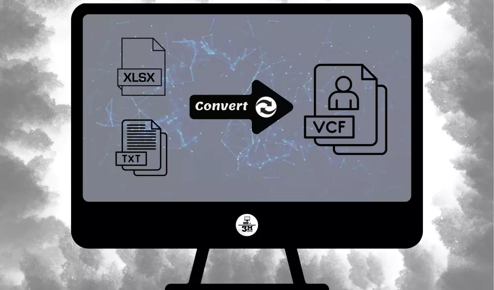 تحويل ملفات Excel او TXT الي ملف VCFجهات اتصال