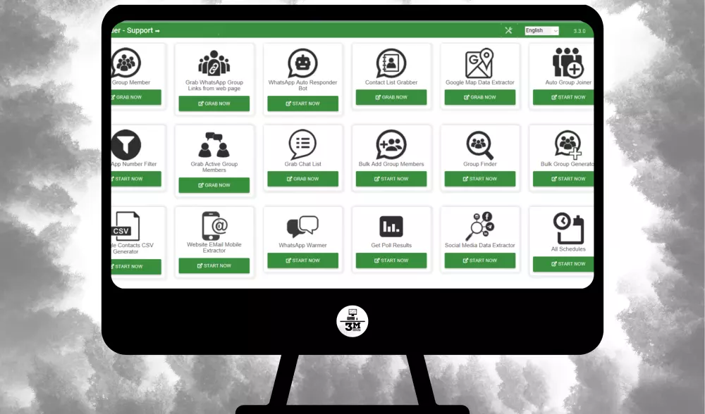 برنامج 3M Sender لإدارة حملات التسويق علي الواتساب