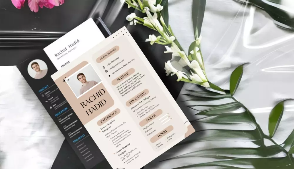 كتابة وتصميم CV إحترافي باللغة العربية والإنجليزية والفرنسية