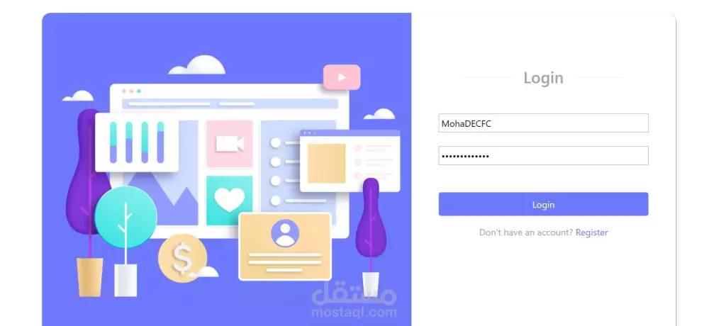 تصميم موقع ويب باستخدام HTML, CSS, JS, jQuery, and Bootstrap