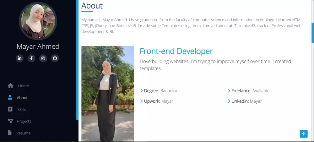 تصميم موقع ويب باستخدام HTML, CSS, JS, jQuery, and Bootstrap
