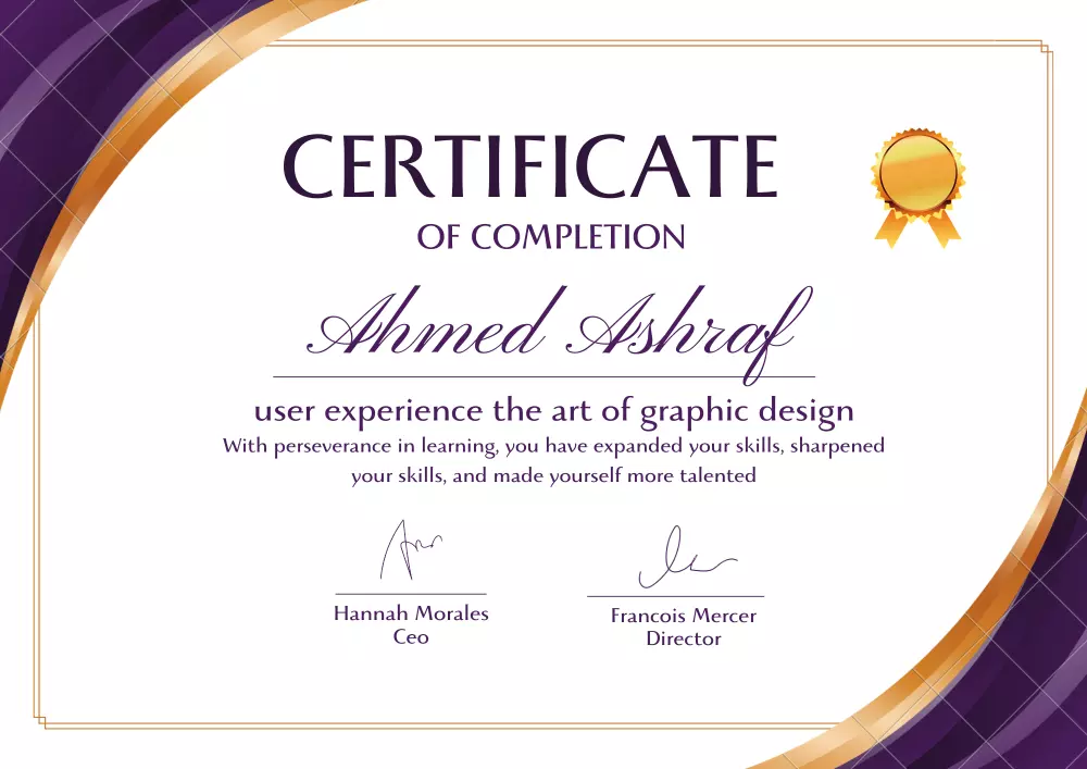 تصميم Certificates of Appreciation