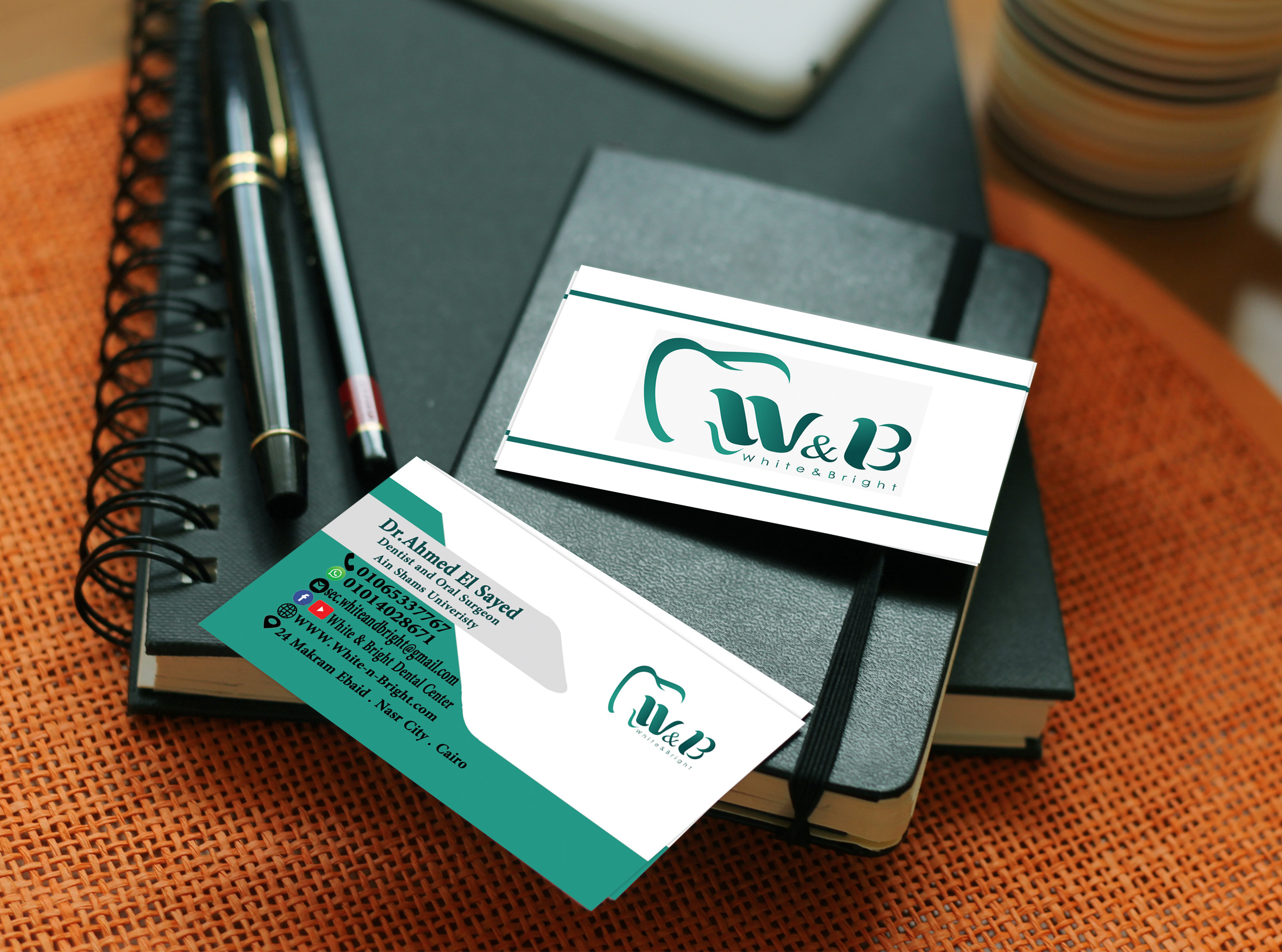 تصميم كارت شخصي جاهز للطباعة