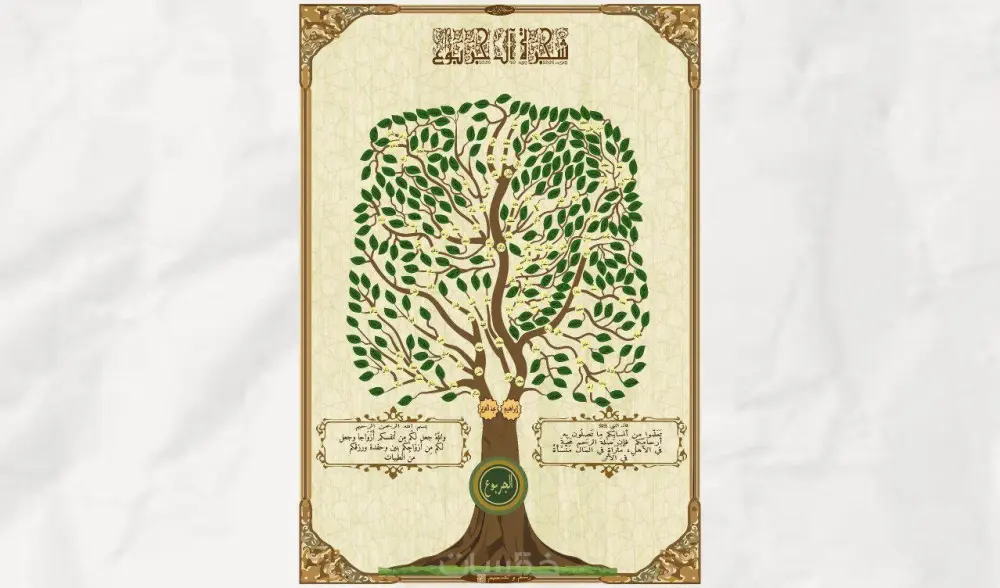 تصميم شجرة عائلة و مشجرة أنساب