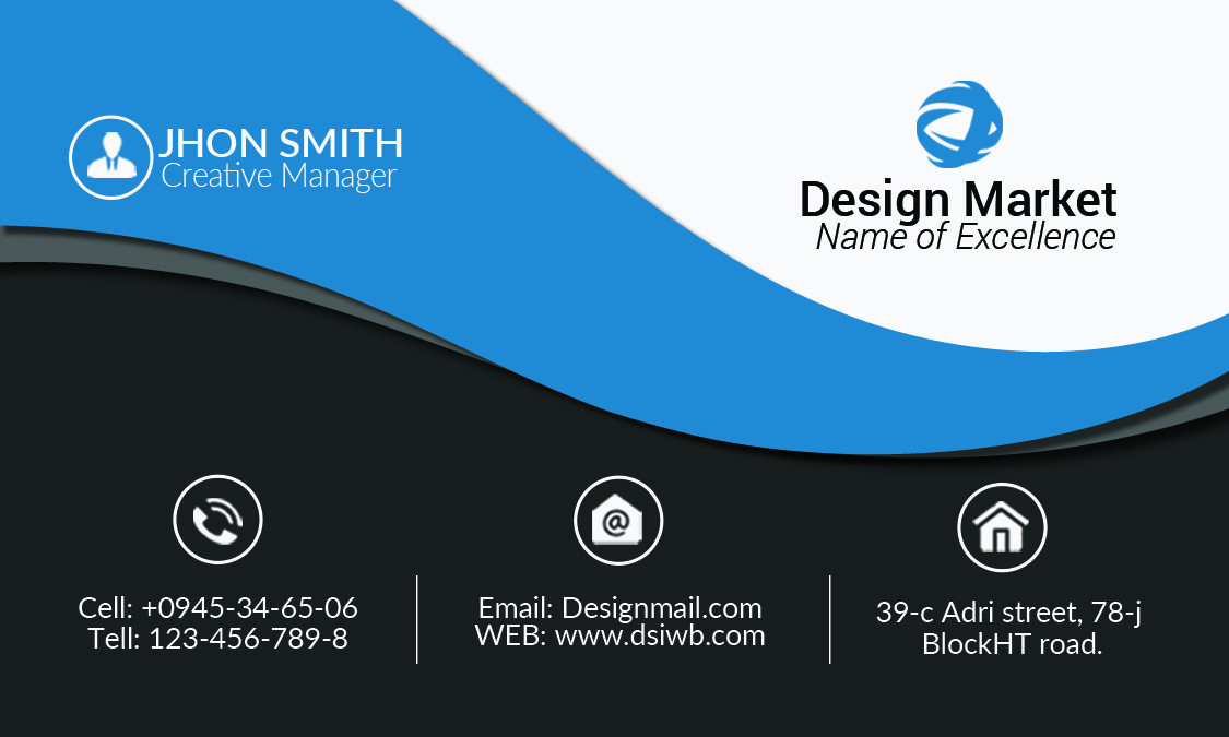 تصميم بطاقه بزنس كارد احترافيه لك فقط 5$