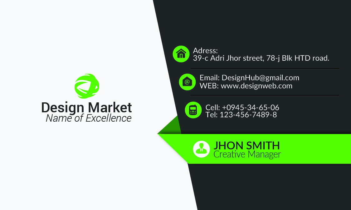 تصميم بطاقه بزنس كارد احترافيه لك فقط 5$