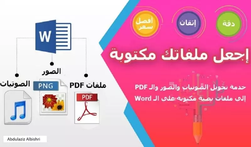 كتابة محتوى بإحترافية وبشكل سريع على الوورد أو pdf والتعديل