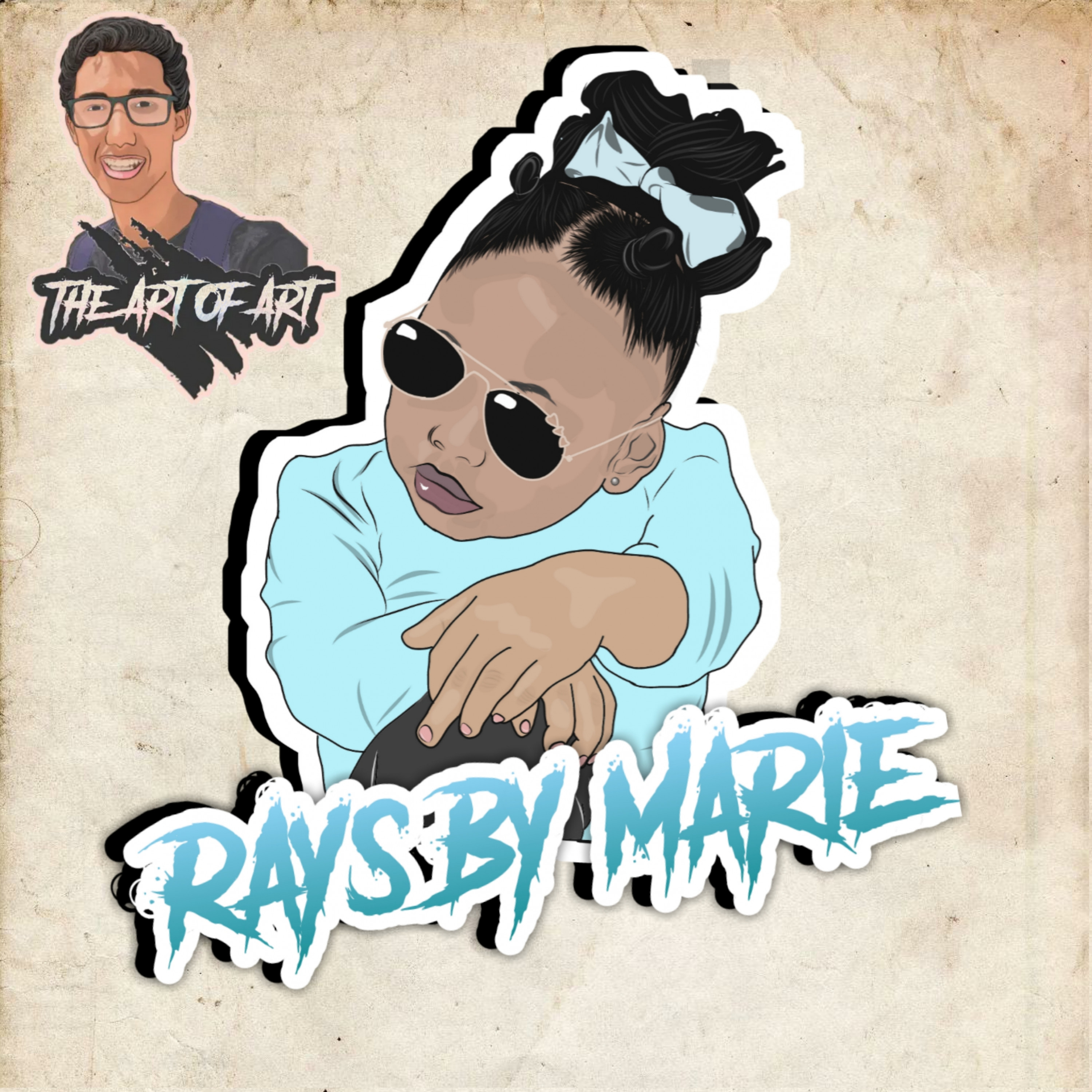 عمل لوجو كرتوني من اسمك وصورتك