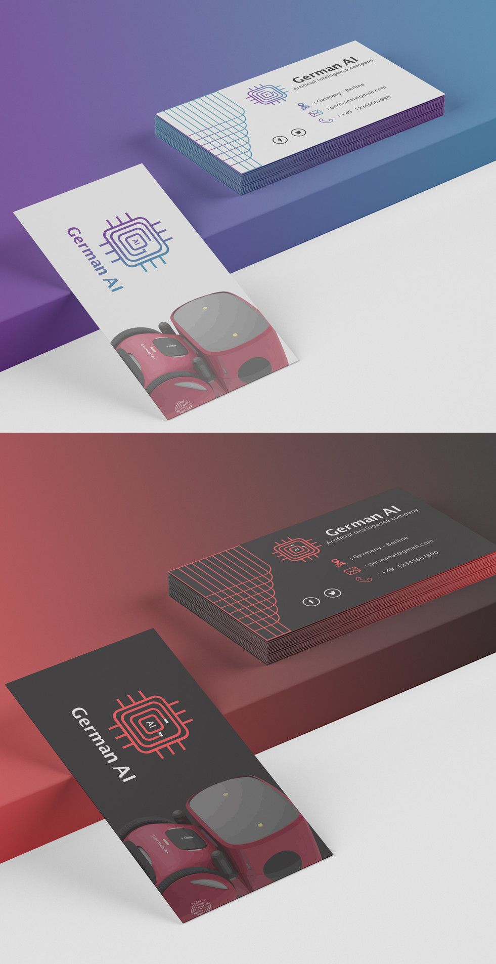 عمل بطاقات اعمال باحتراف مقابل 5$