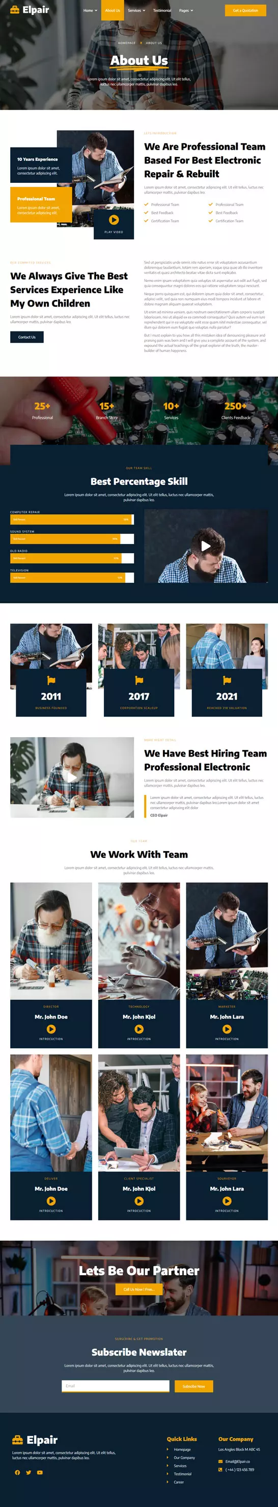 تصميم موقع الانترنت عاليه الجودة