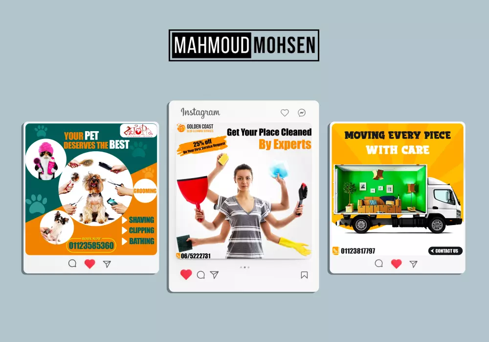 تصميم بوست سوشيال ميديا احترافي و جذاب