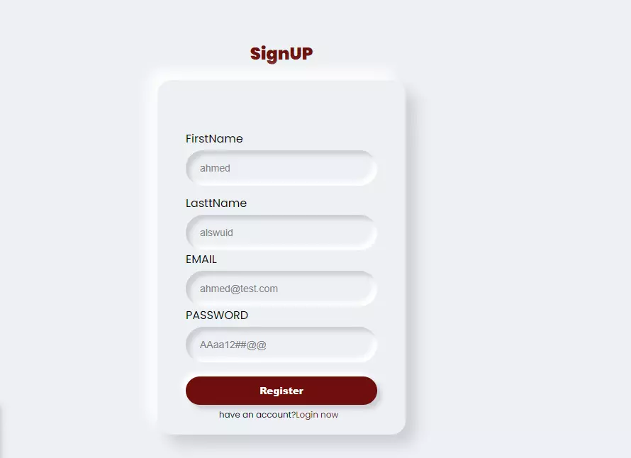 انشاء صفحة تسجيل وتسجيل دخول [login-register]