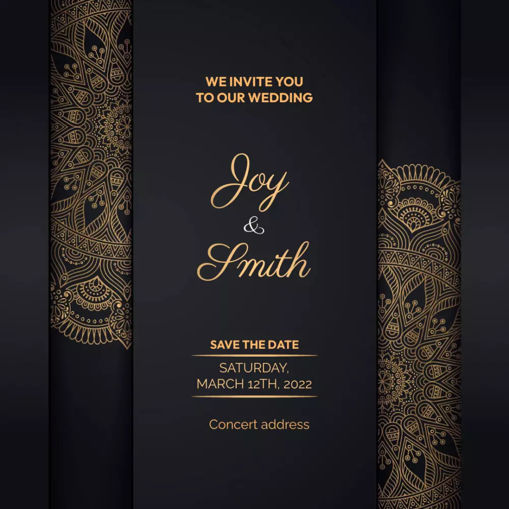 تصميم دعوات الزفاف المميزة اونلاين و للطباعة