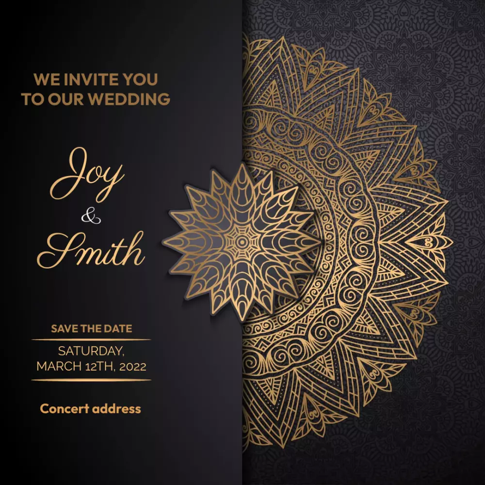 تصميم دعوات الزفاف المميزة اونلاين و للطباعة