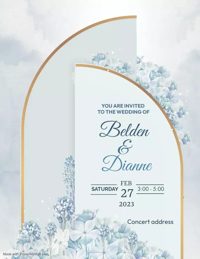 تصميم دعوات الزفاف المميزة اونلاين و للطباعة