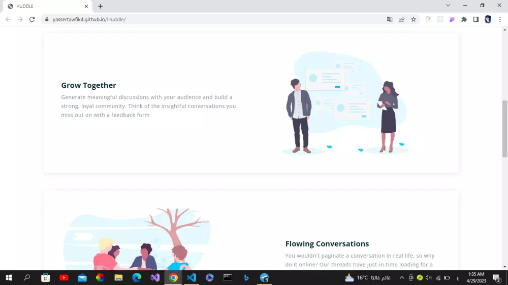 تصميم صفحة هبوط(Landing page)عن طريقhtml,css