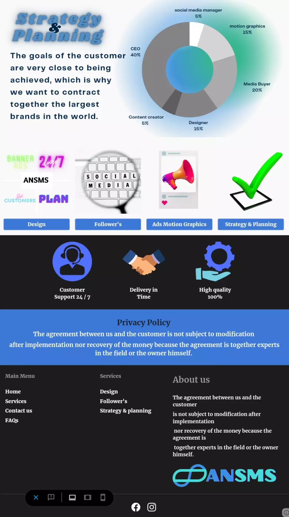 تصميم website portfolio علي Google Sites