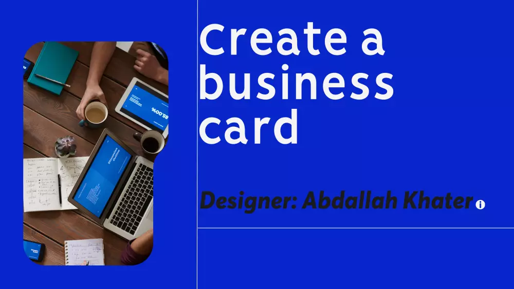 تصميم كارت شخصي ..كارت اعمال ..business card حصرياً