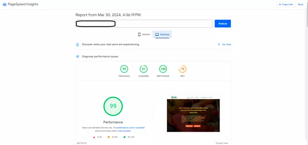 تحسين سرعة وأداء الموقع للحصول على نتيجة 95+ في Google PageSpeed Insights