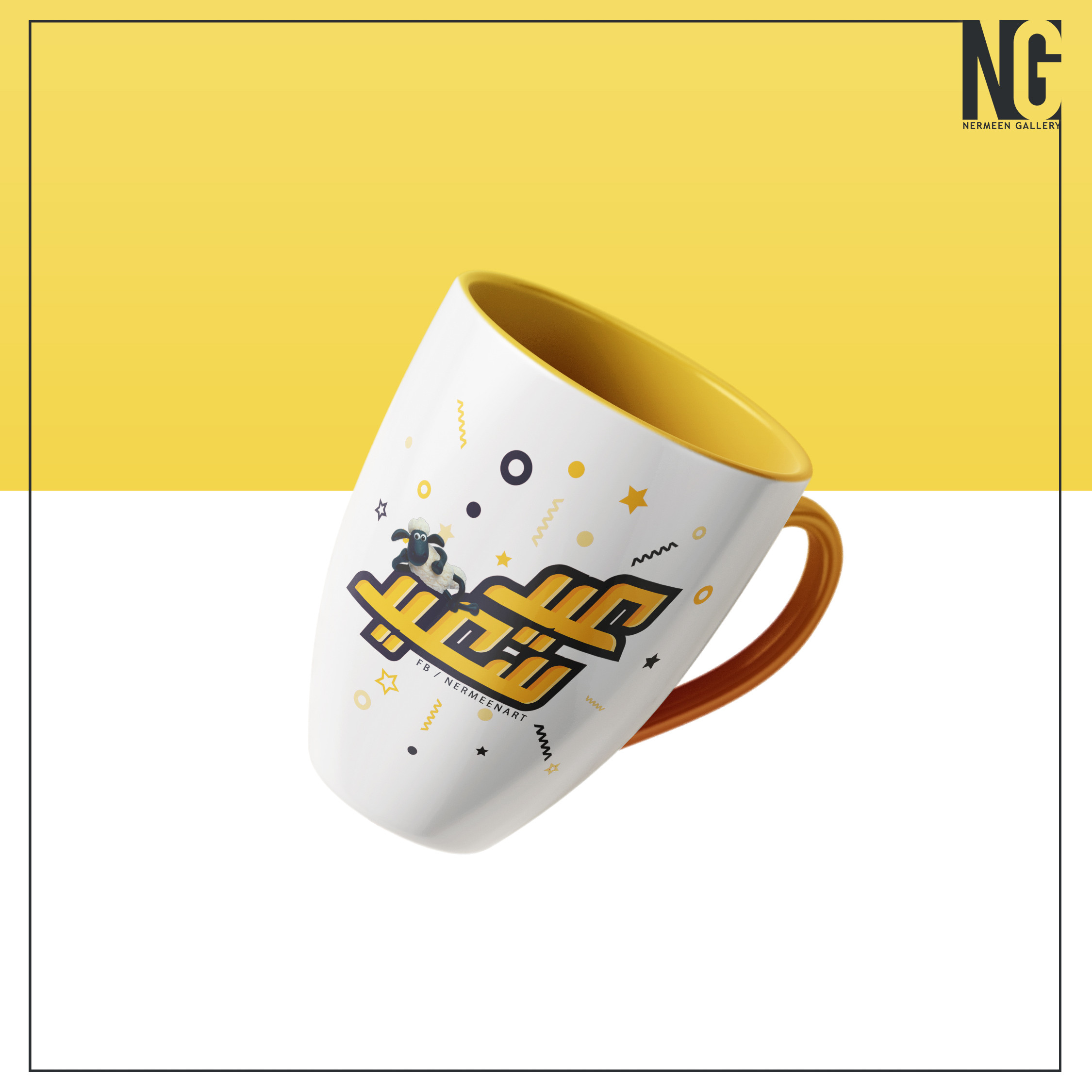 تصميم يٌمكن طباعته علي مج بسعر 10$ فقط