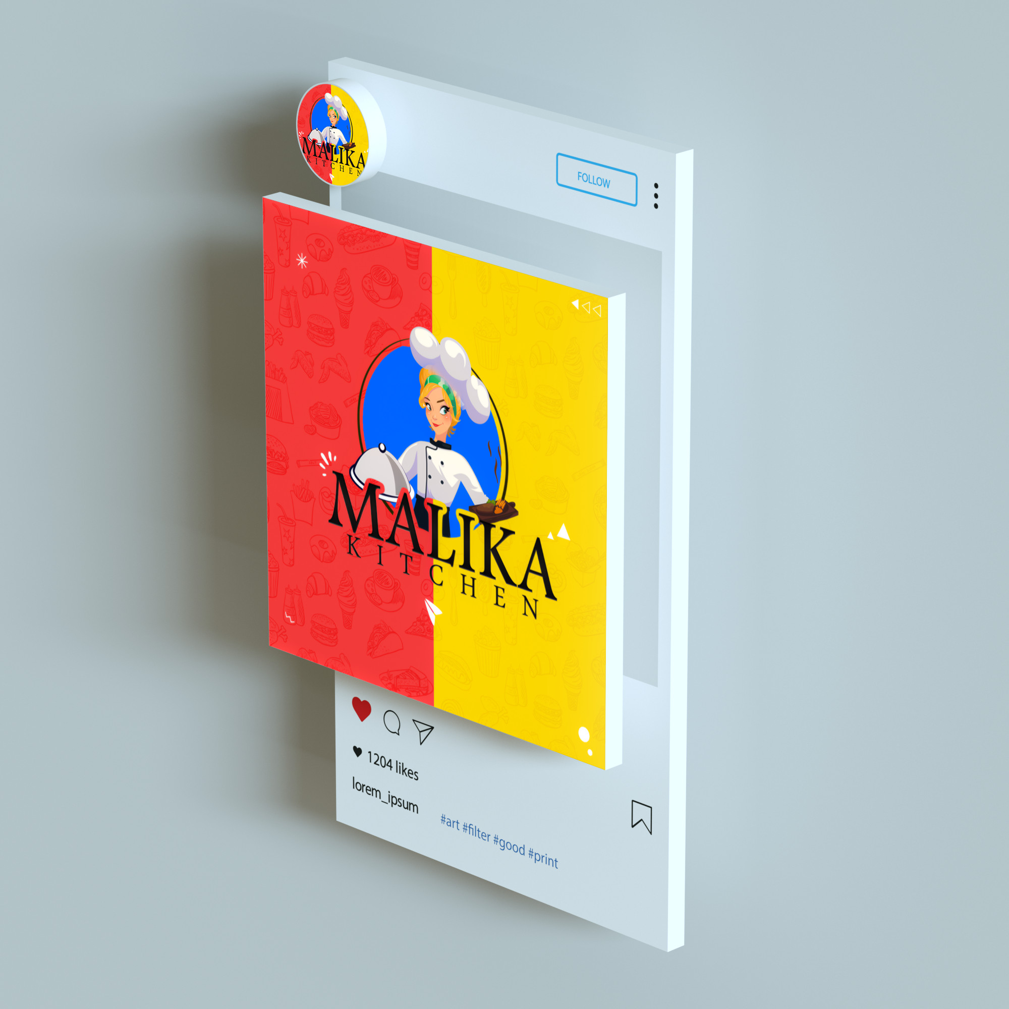 تصميم بوست سوشيال ميديا احترافي