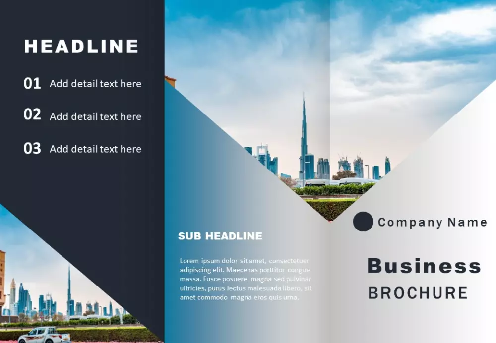 تصميم بروشورات عربي انجليزي