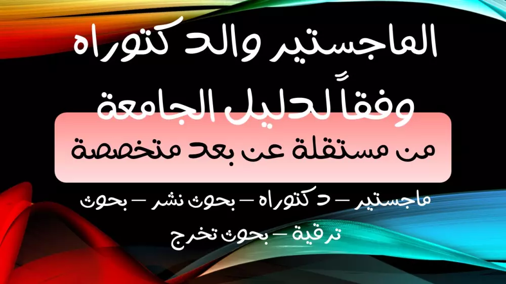 تنسيق رسائل الماجستير والدكتوراه وفقاً لدليل الجامعة