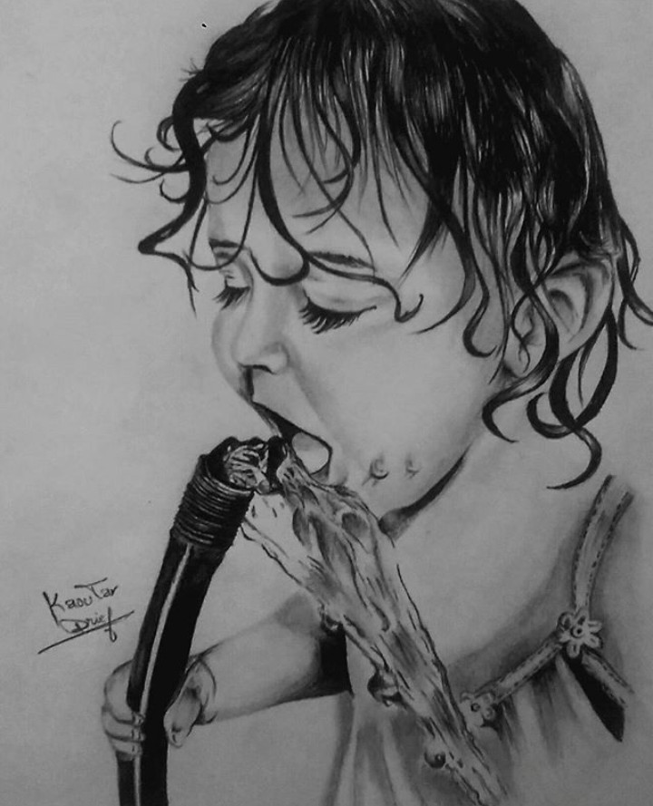 رسم بورتريهات احترافية يدويا بقلم الرصاص