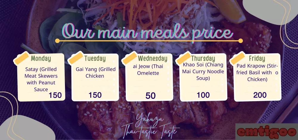 تصميم مطبوعات فلاير رول أب قائمة طعام مينو rollup Flyer menu