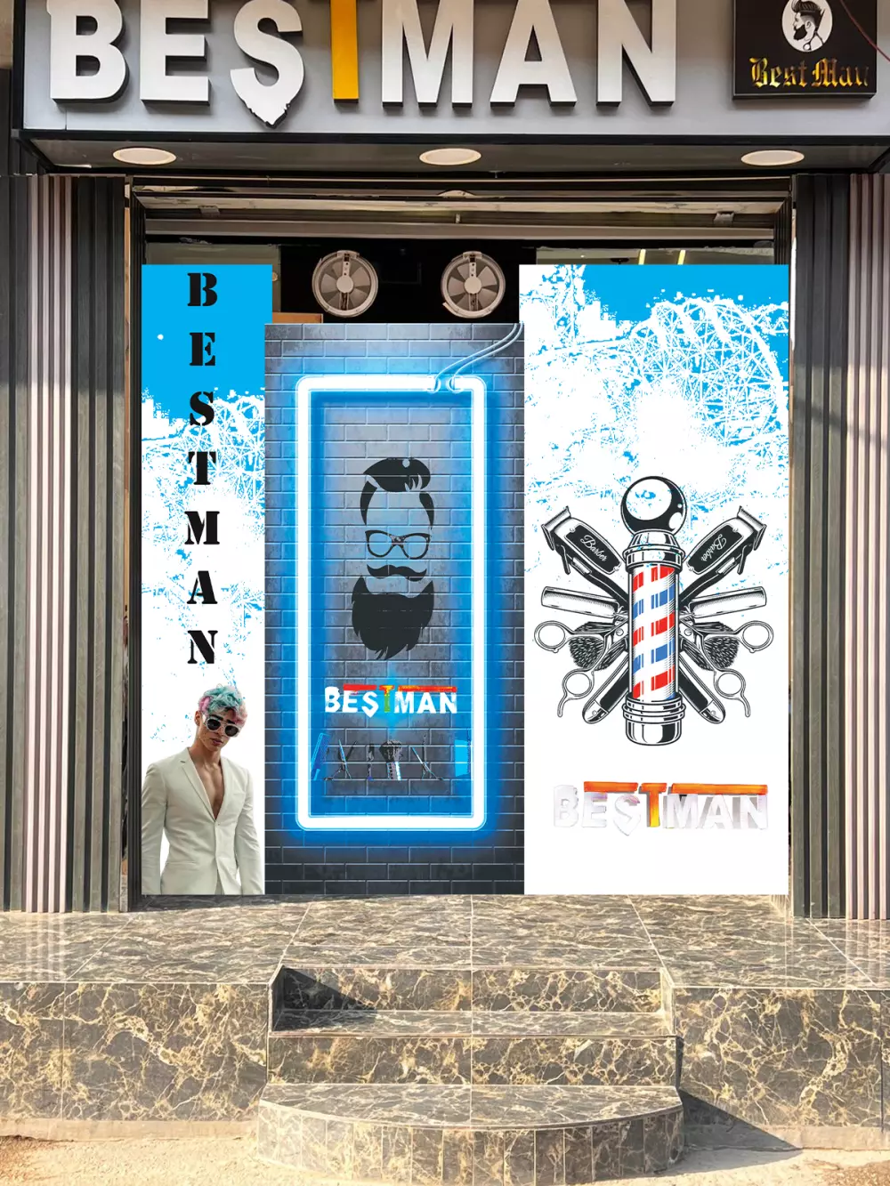 تصميم مطبوعات فلاير رول أب قائمة طعام مينو rollup Flyer menu