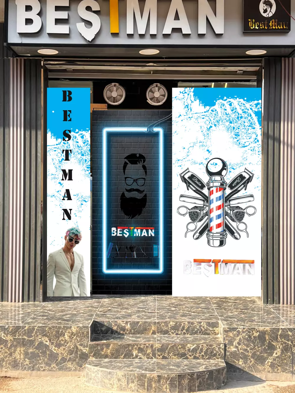 تصميم مطبوعات فلاير رول أب قائمة طعام مينو rollup Flyer menu