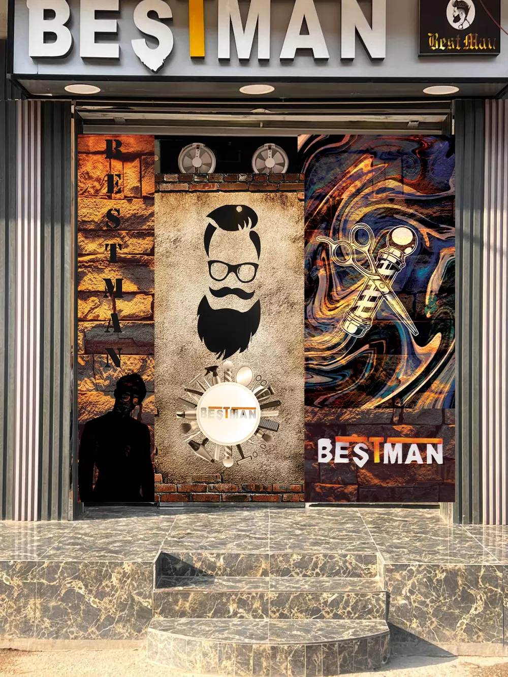 تصميم مطبوعات فلاير رول أب قائمة طعام مينو rollup Flyer menu