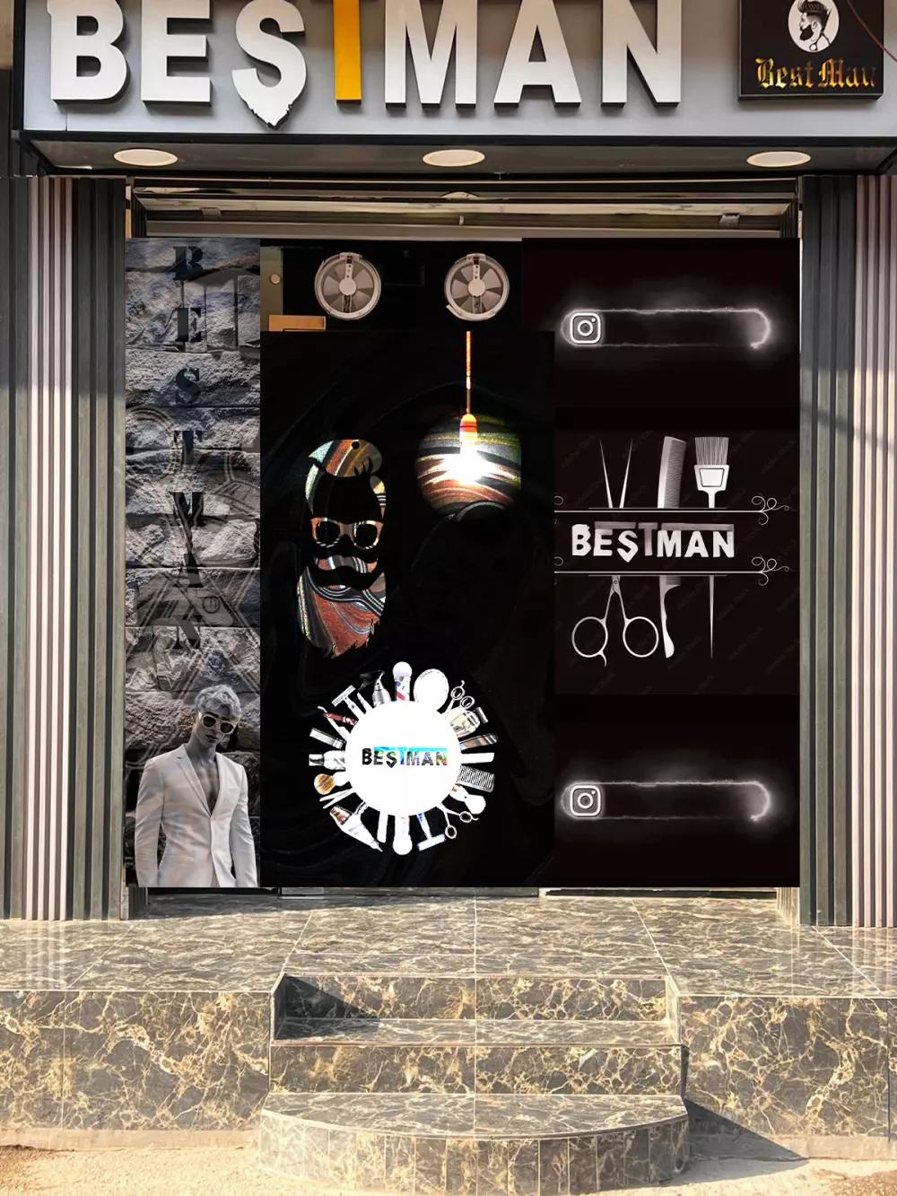 تصميم مطبوعات فلاير رول أب قائمة طعام مينو rollup Flyer menu