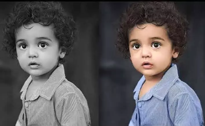 تحويل الصور القديمة اللي صور بالالوان الطبيعيه باحترافيه