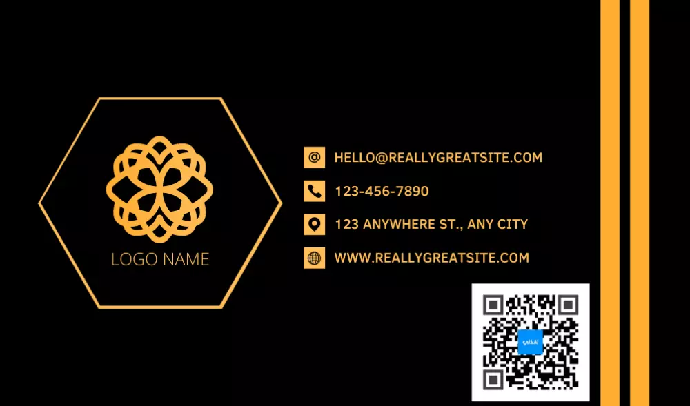 سأقوم بتصميم بطاقة عمل احترافية برمز الإستجابة السريعة QR CODE
