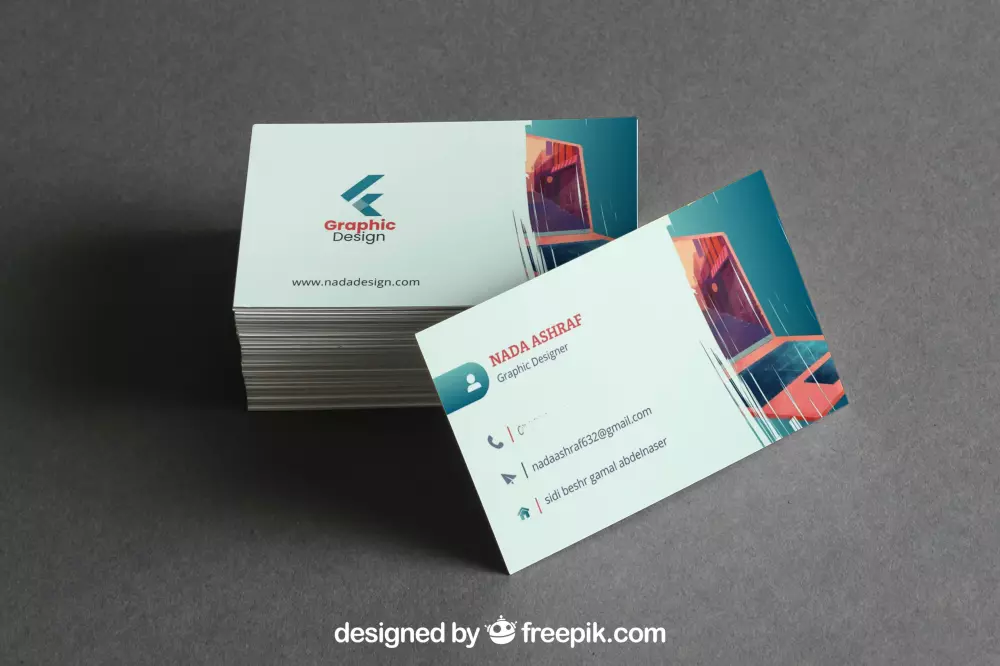 تصميم بزنس كارد&بطاقة اعمال احترافية