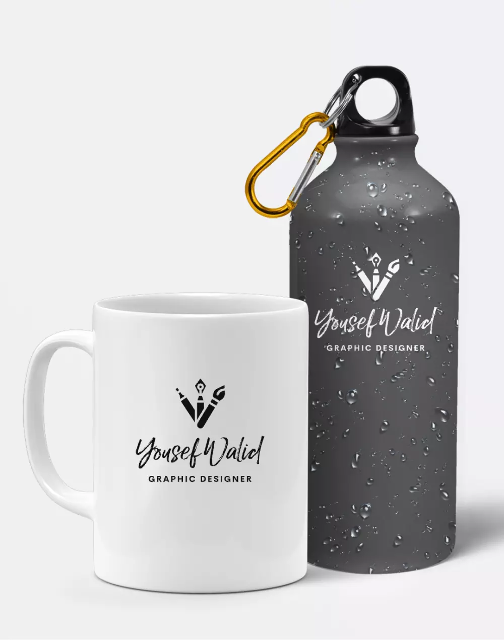 عرض اللوجو على موك اب مميز وعصرى