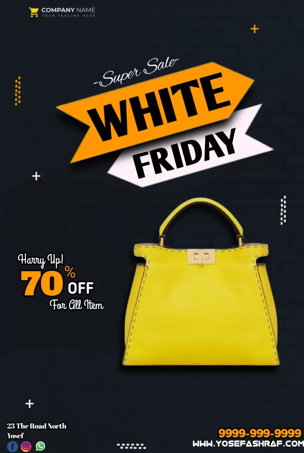 تصميم اعلان للسوشيال ميديا او بوستر فيلم