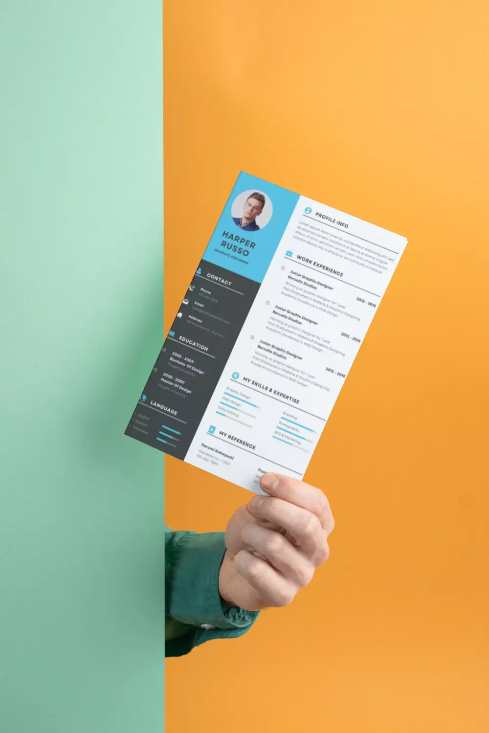 تصميم سيرة ذاتية دقيقة و متميزة