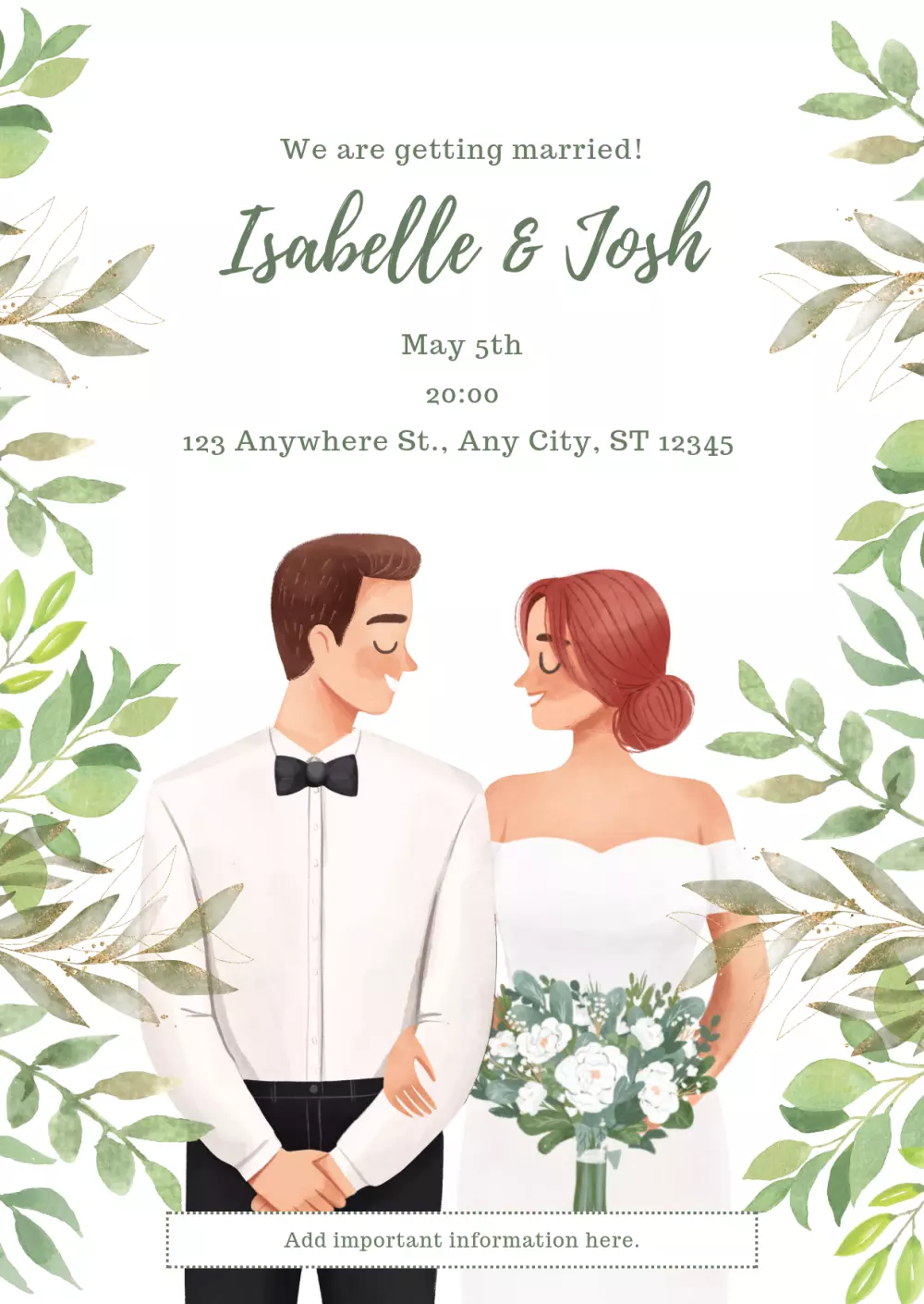 تصميم دعوات الزفاف و الخطبة