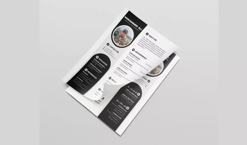 تصميم سيرة ذاتية CV بإبداع ودقة وبشكل احترافي وجذاب ووفقا للمعايير المطلوبة