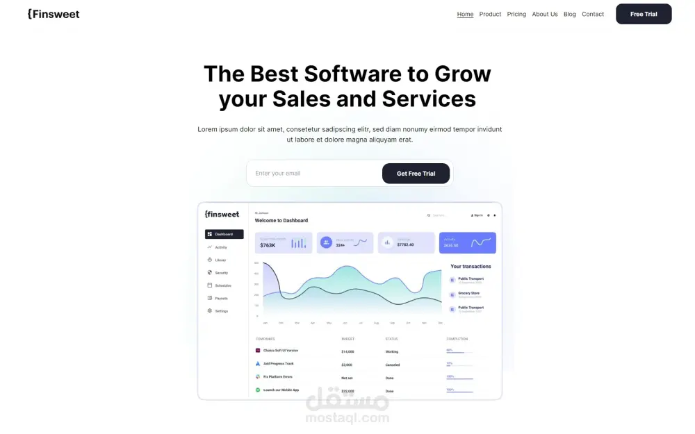 تطوير موقع ويب جذاب ومتجاوب مع كل الاجهزة