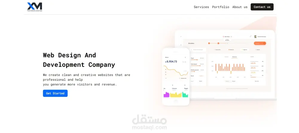 تطوير موقع ويب جذاب ومتجاوب مع كل الاجهزة